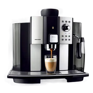 Espresso Machine With Milk Mixer Png 06132024 PNG image