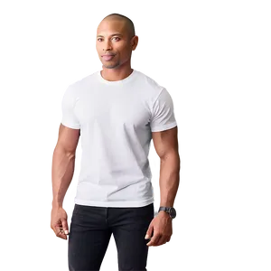 Essential White Cotton T-shirt Png 05252024 PNG image