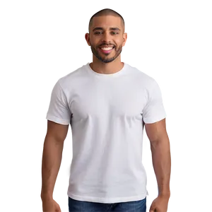 Essential White Cotton T-shirt Png Yjd31 PNG image