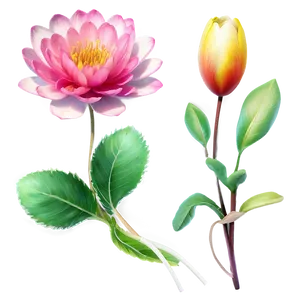 "eternal Spring: Vibrant Flower PNG" C