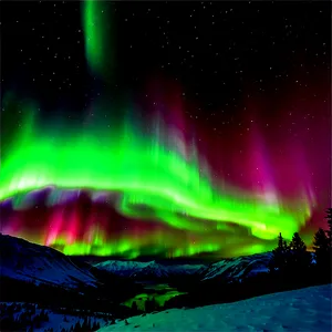 Ethereal Aurora Borealis View PNG Jhd PNG