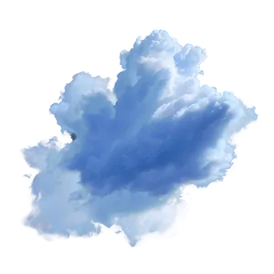 Ethereal Blue Clouds PNG 06202024