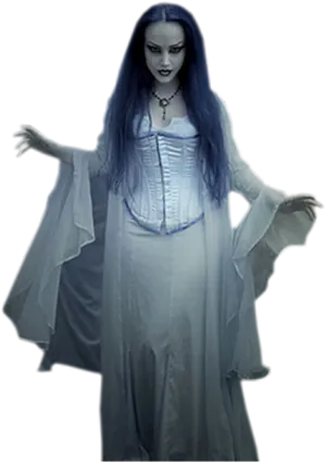 Ethereal_ Blue_ Ghostly_ Figure.png PNG image