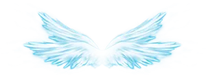 Ethereal Blue Wings PNG image