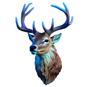 Ethereal Deer Head Dreamy Art PNG 06212024 PNG
