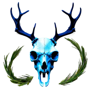Ethereal Deer Skull Artwork PNG Nit PNG