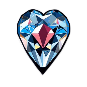 Ethereal Diamond Heart PNG Bpg38 PNG