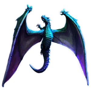 Ethereal Dragon Wings Artwork PNG 06122024
