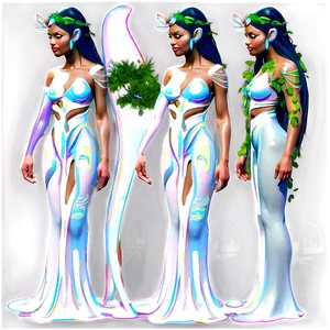 Ethereal Forest Goddess PNG 74