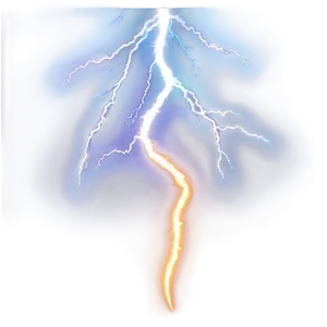 Ethereal Lightning Bolt PNG 05042024