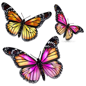 Ethereal Monarch Butterflies PNG Lag85 PNG
