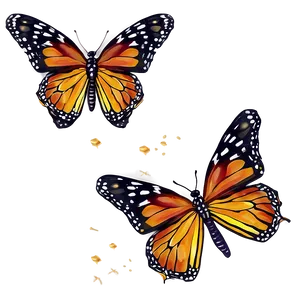 Ethereal Monarch Butterflies PNG Lfe PNG