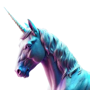 Ethereal Unicorn Silhouette PNG 3