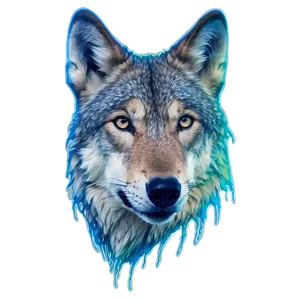 Ethereal Wolf Head Vision PNG 06122024