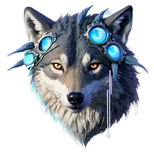 Ethereal Wolf Head Vision PNG 95 PNG