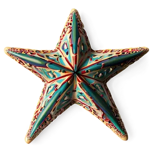 Ethnic Star Pattern PNG 17