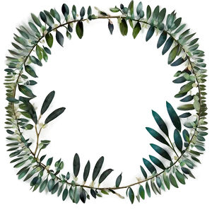 Eucalyptus Leaves Frame Png 06272024 PNG image