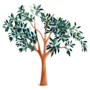 Eucalyptus Tree Silhouette Png 05242024 PNG image