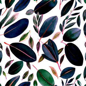 Eucalyptus Watercolor Fabric Design PNG Rmf3 PNG