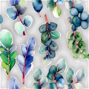 Eucalyptus Watercolor Journal PNG 06272024