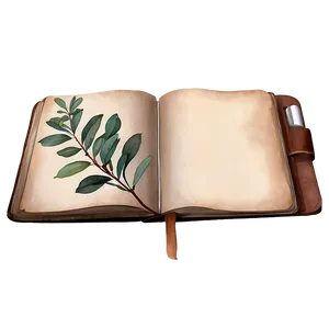 Eucalyptus Watercolor Journal PNG Xxd