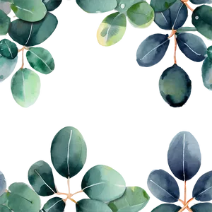 Eucalyptus Watercolor Phone Wallpaper PNG Chw92