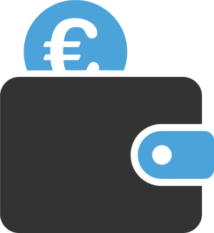 Euro Wallet Icon PNG image