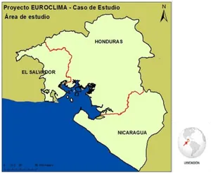 Euroclima Project Honduras Study Area Map PNG image