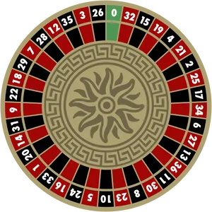 European Roulette Wheel Layout PNG image