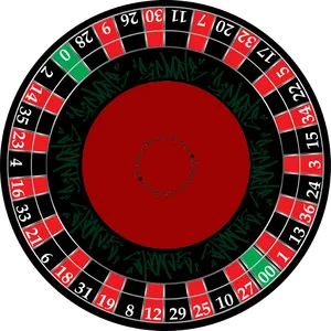 European Roulette Wheel Layout PNG image