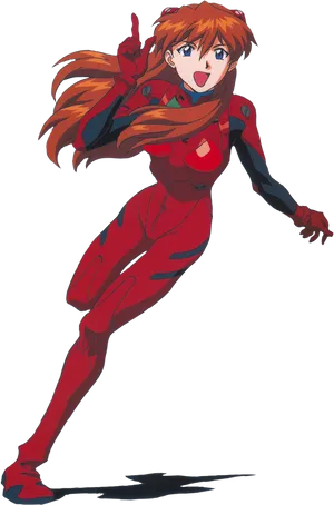 Evangelion Characterin Red Plugsuit PNG image