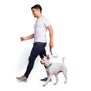 Evening Dog Walk PNG 99