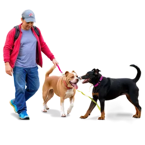 Evening Dog Walk Png Obx PNG image