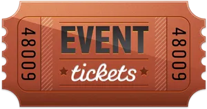 Event Ticket Design PNG image