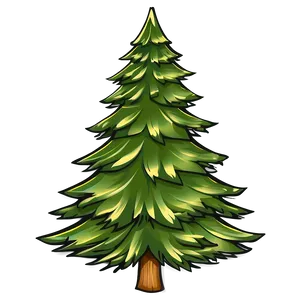 Evergreen Tree Drawing PNG 4