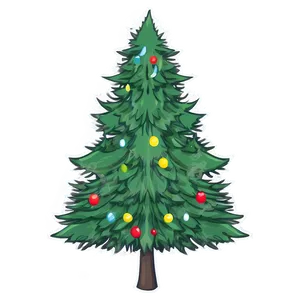 Evergreen Tree Drawing PNG Avu
