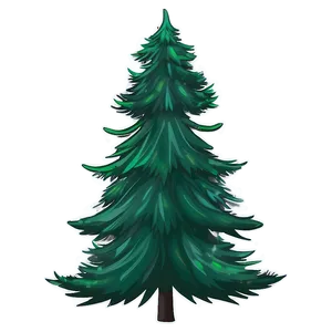 Evergreen Tree Illustration Png 06212024 PNG image