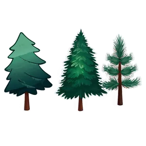 Evergreen Tree Illustration Png 33 PNG image