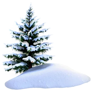 Evergreen Tree In Snow PNG Cwh34 PNG