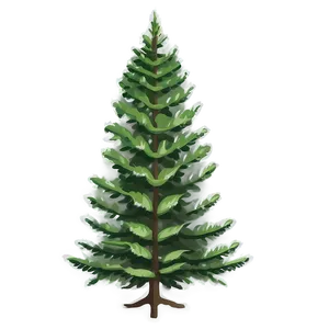 Evergreen Tree Landscape PNG 65