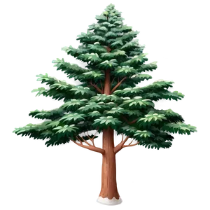 Evergreen Tree Landscape PNG Tyj38 PNG