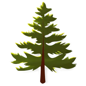 Evergreen Tree Shadow Png Hhj40 PNG image