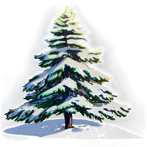 Evergreen Tree Sketch Png 69 PNG image