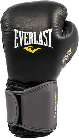 Everlast Boxing Glove Black PNG image