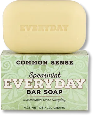 Everyday Spearmint Soap Bar PNG image