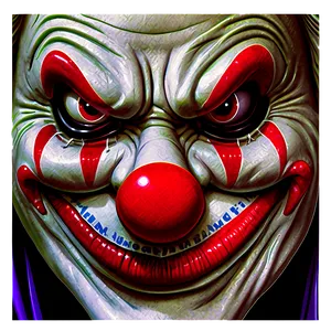 Evil Clown Face Picture Png Kpr PNG image