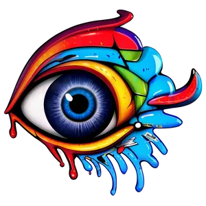 Evil Eye Graffiti PNG 58