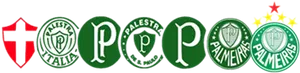 Evolutionof Palmeiras Club Badges PNG image