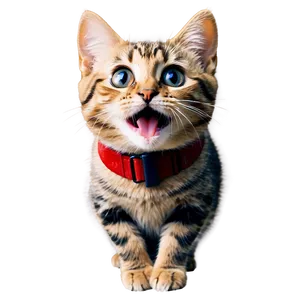 Excited Cat Meme PNG Nat