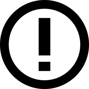 Exclamation Mark Inside Circle Icon PNG
